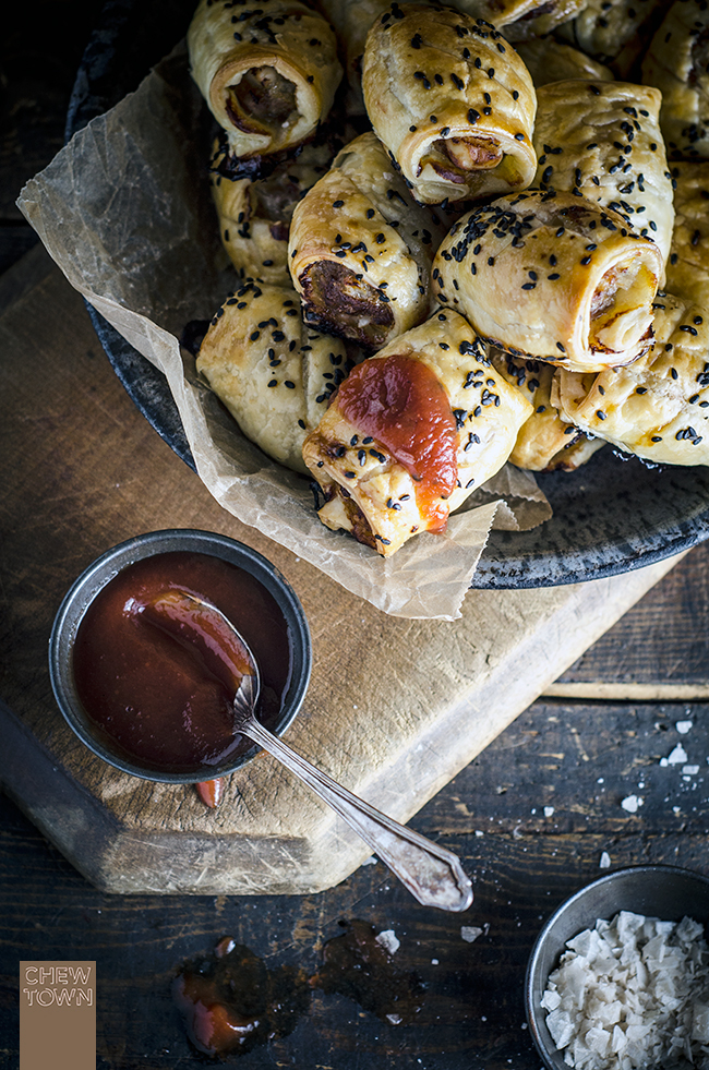 These pork and macadamia sausage rolls combined with fennel, maple syrup and chilli, will have you craving more before you've even finished eating them!