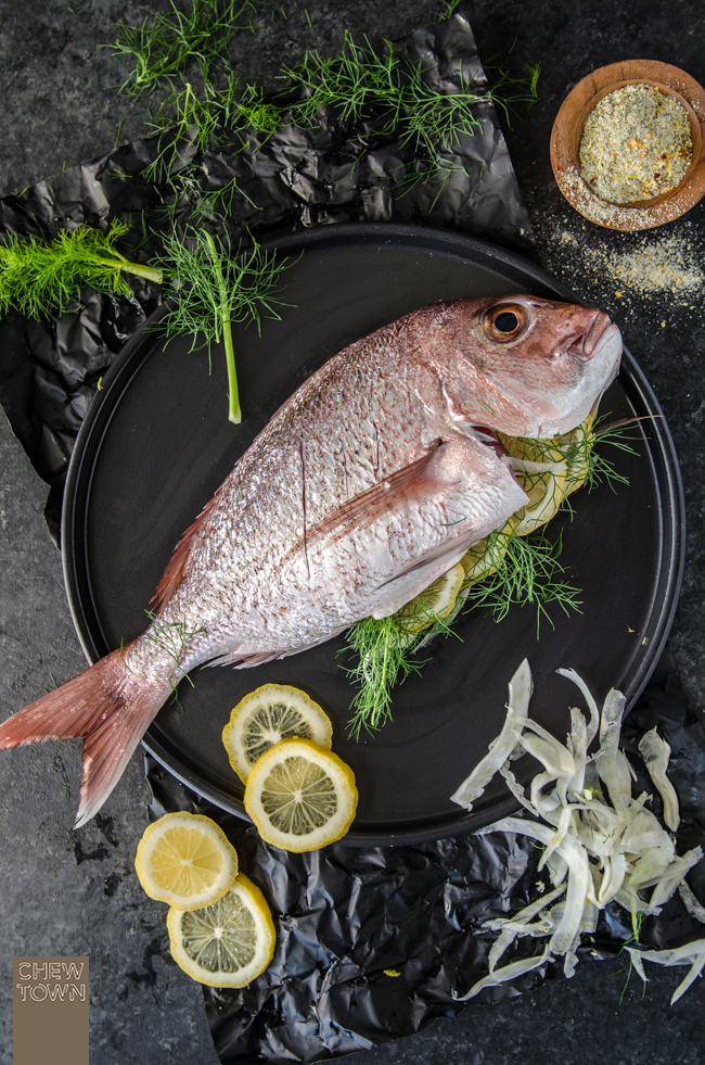 Whole Baked Snapper with Fennel and Lemon | Chew Town Food Blog