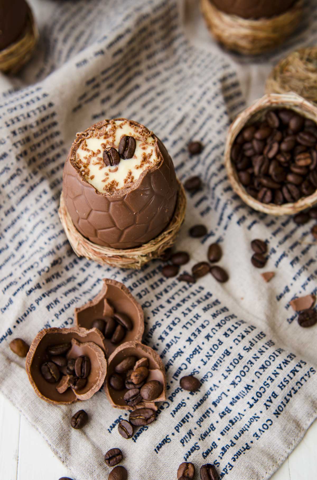 Tiramisù Filled Easter Eggs | Chew Town Food Blog