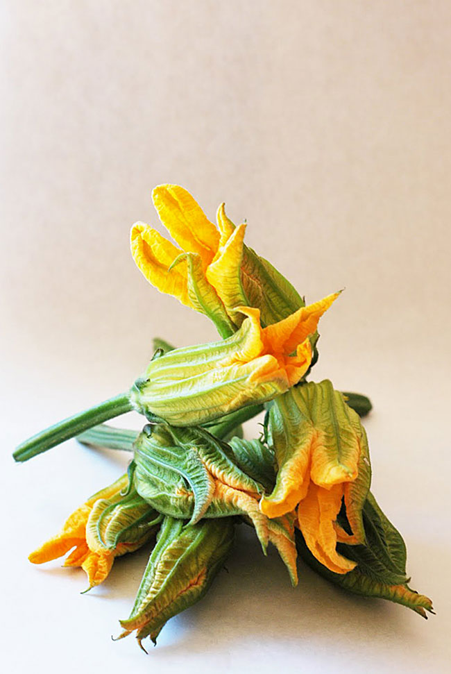 Prawn & Corn Stuffed Zucchini Flowers Recipe | Chew Town Food Blog