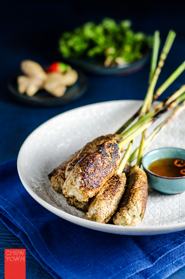 Lemongrass Skewered Chicken Kabobs