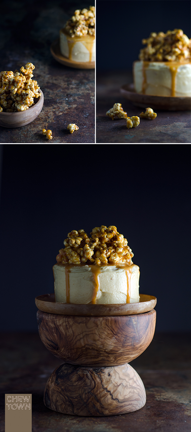 Popcorn and Salted Cajeta Cake | Chew Town Food Blog