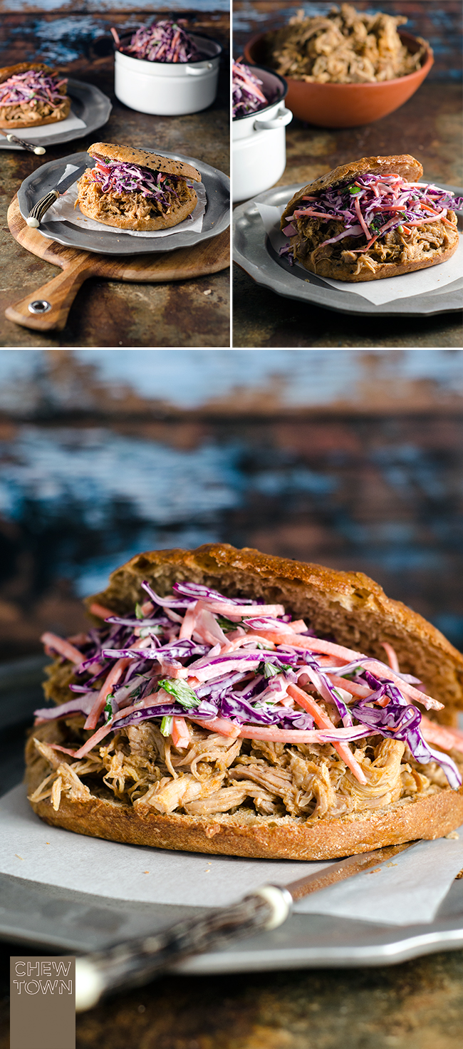 Slow Roasted Pulled Pork | Chew Town Food Blog