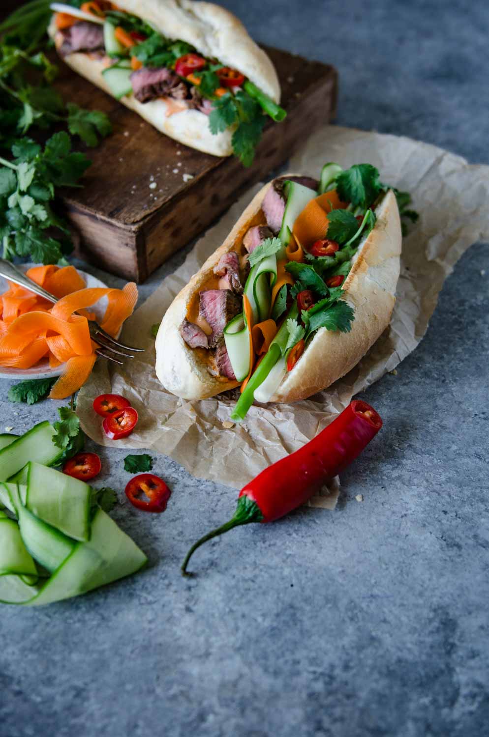 Nước chấm Steak Bánh Mì | Vietnamese Marinated Steak Sandwich | Chew Town Food Blog