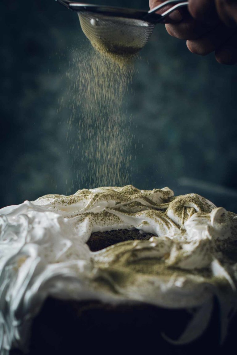 Black Sesame and Green Tea Chiffon Cake Chew Town