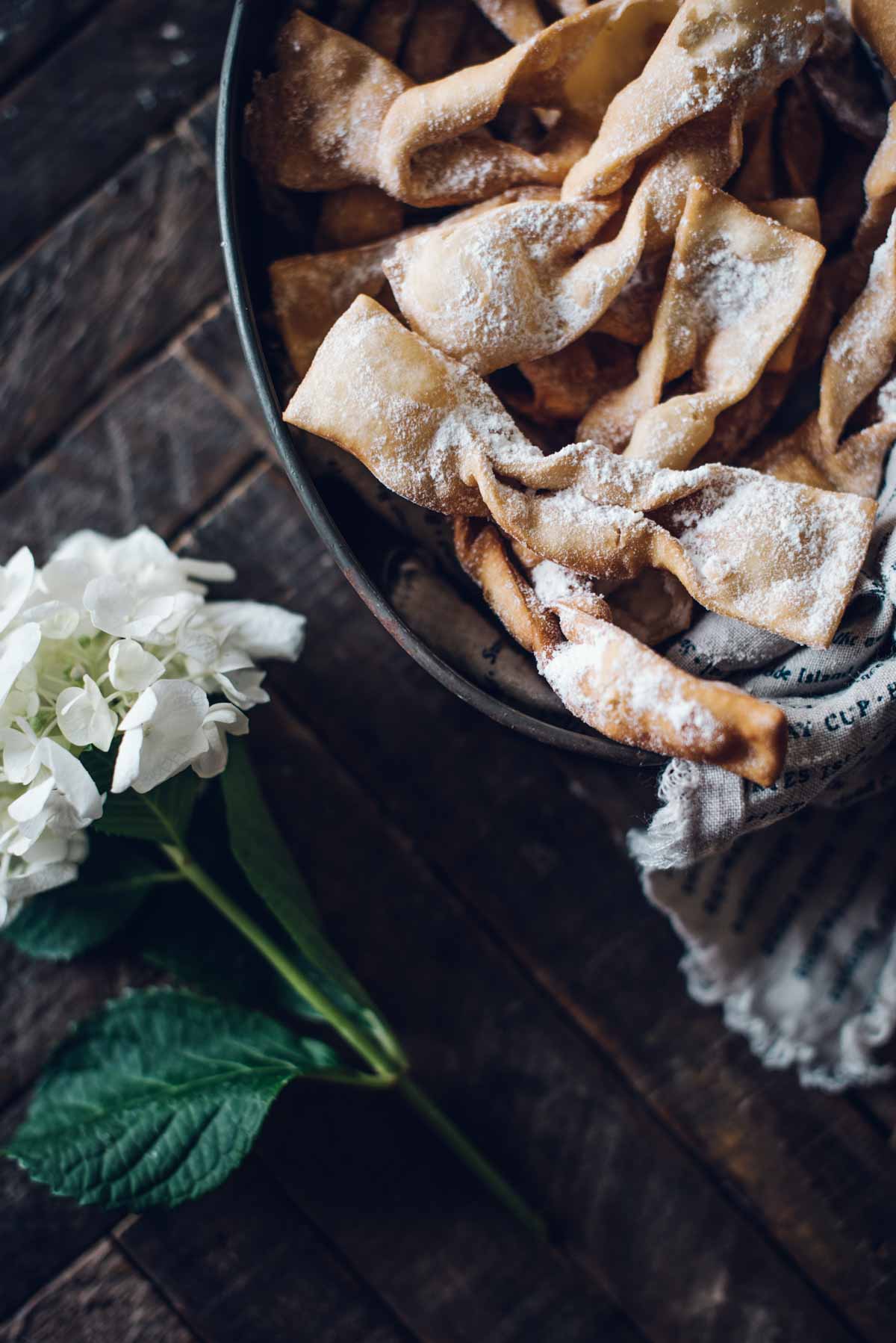 Italian Crostoli | Angel's Wing Biscuits | Chew Town Food Blog