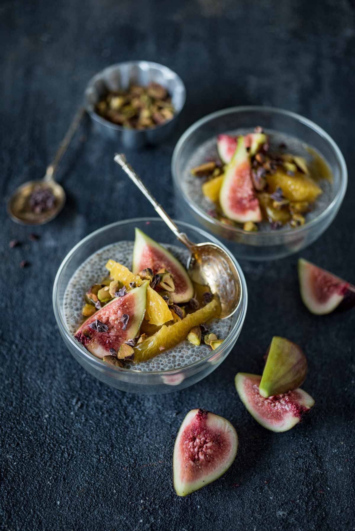 Orange Fig and Cardamom Chia Seed Pudding | Chew Town Food Blog