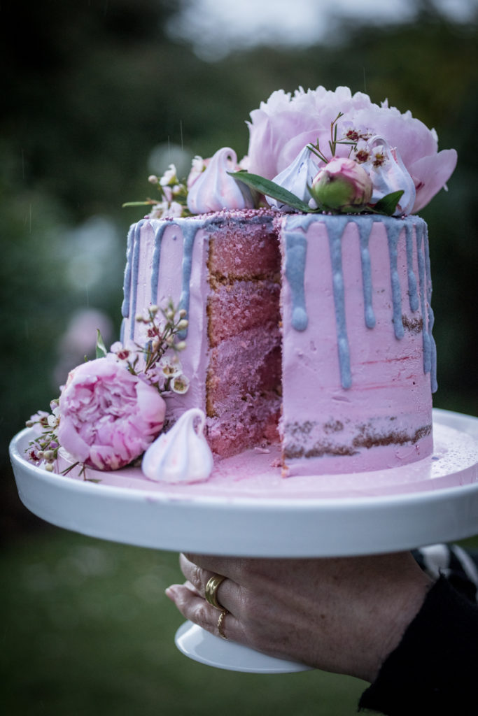 Raspberry Vanilla Layer Cake Chew Town Food Blog