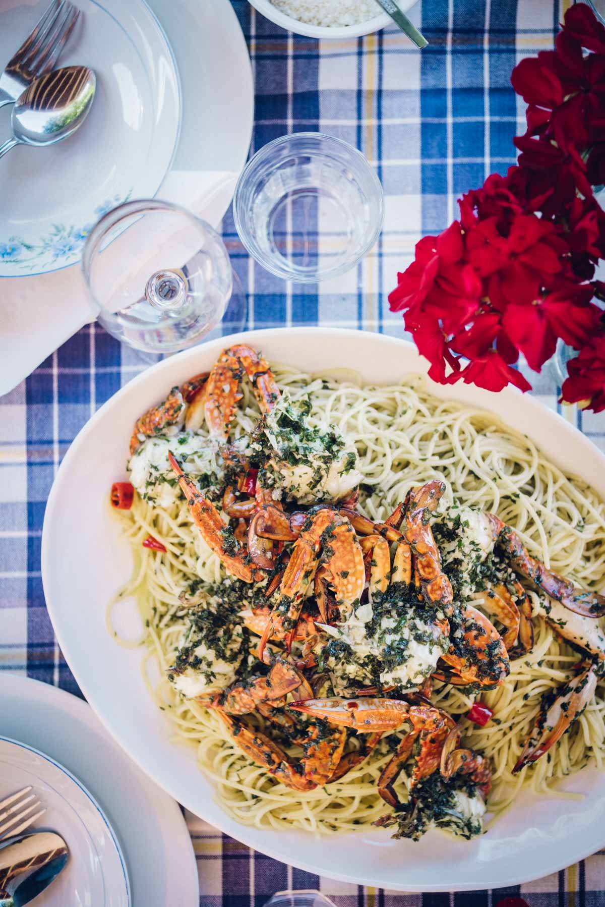 Blue Swimmer Crab Pasta | Chew Town Food Blog