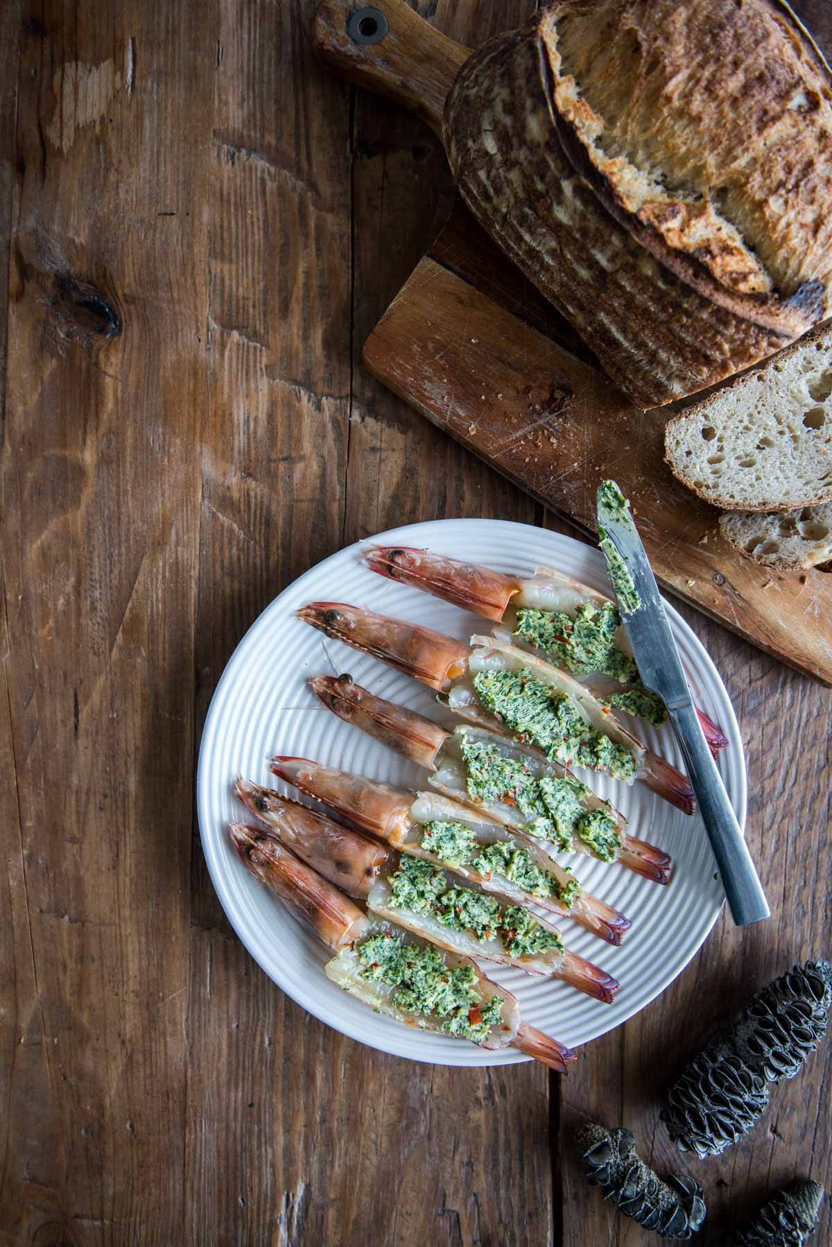 Butterflied Garlic and Herb Grilled Prawns | Chew Town Food Blog