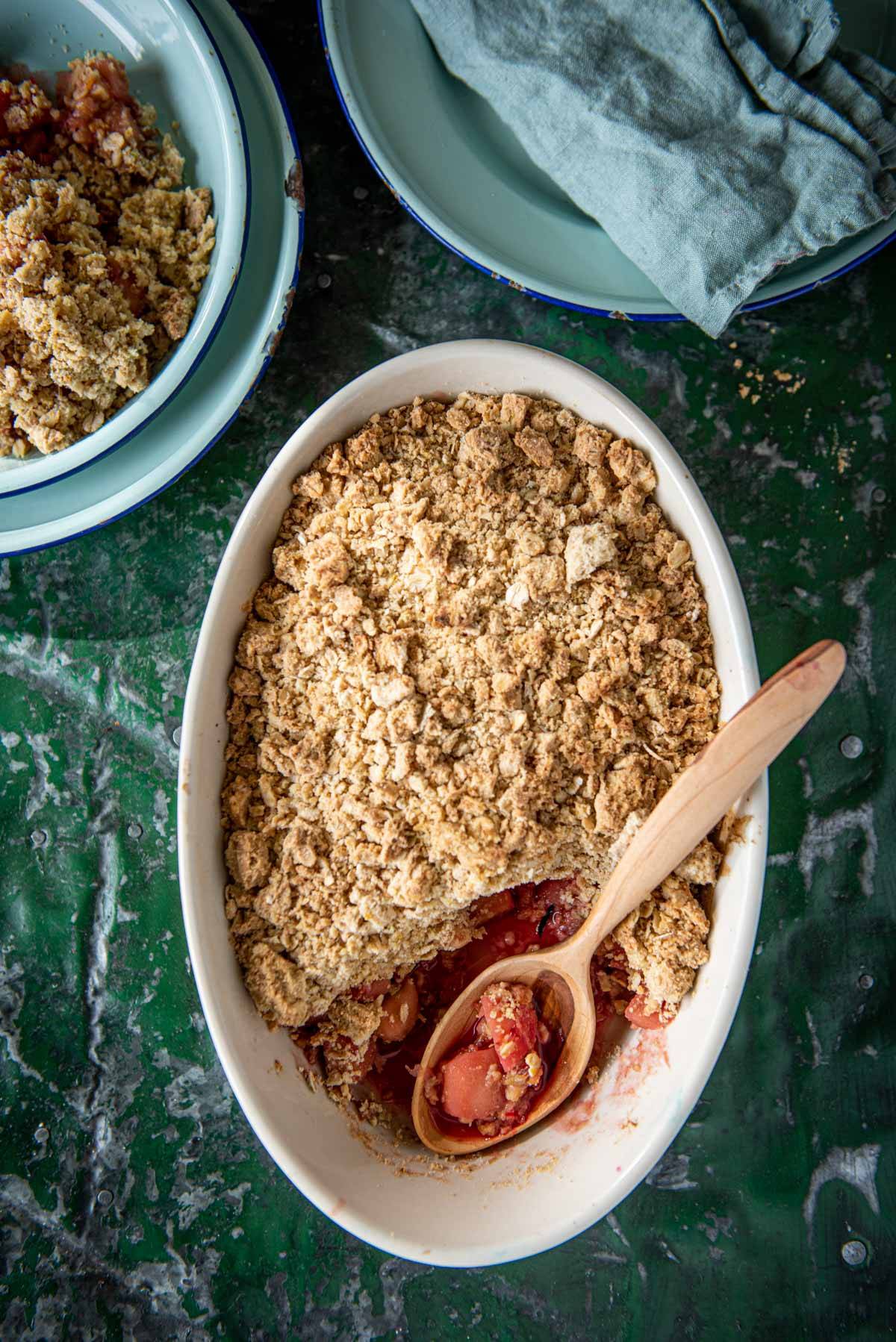 Blood Orange and Apples Crumble | Chew Town Food Blog
