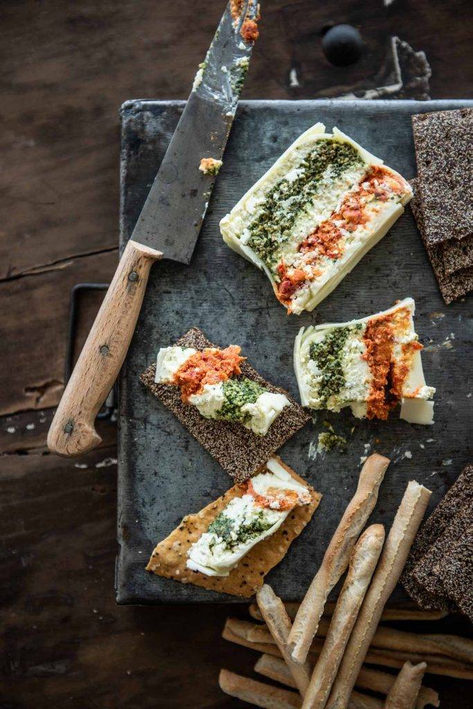 Antipasto Terrine with Provolone, Pesto & Tomato Chew Town Food Blog